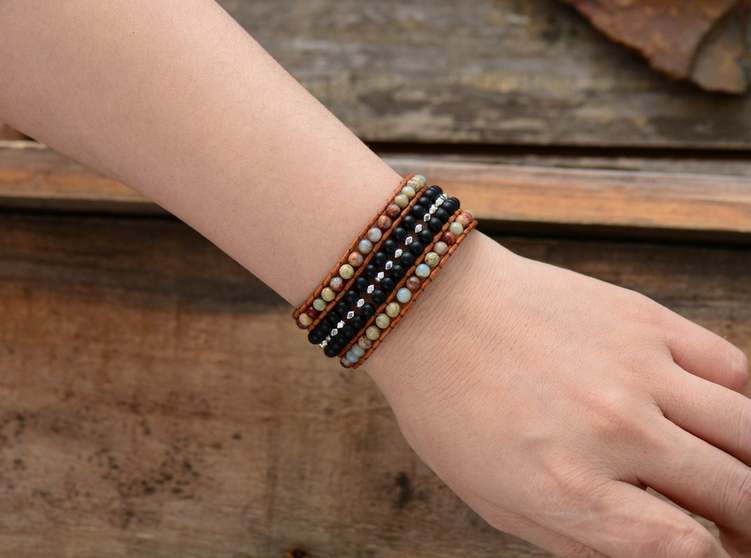 Black Spinel Bracelet Designer Wedding Gemstone Bracelet Unisex Bracelet Traditional Adjustable Bracelet Gold Oxidized Boho Bracelet