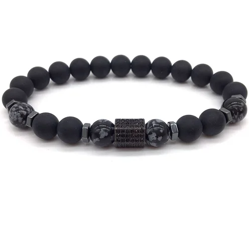 Premium Success Bead Bracelet For Men Black Onyx Peaceful Island Bead Bracelet For Men Black Onyx