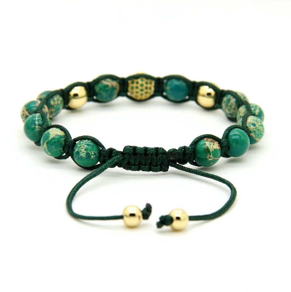 Tibetan esoteric bracelet jade Shamballa natural stone macram\u00e9 bracelet pink quartz cornaline tourmaline