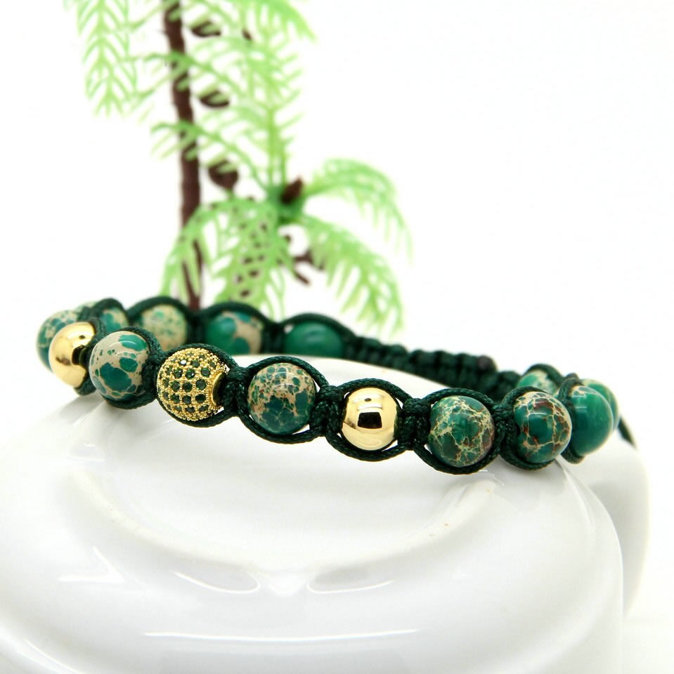 Tibetan esoteric bracelet jade Shamballa natural stone macram\u00e9 bracelet pink quartz cornaline tourmaline