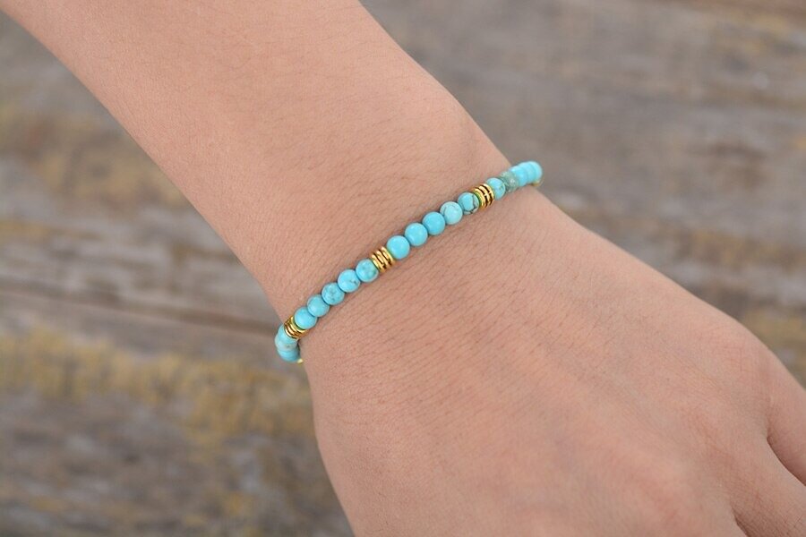 Handmade Turquoise Stone Bracelet