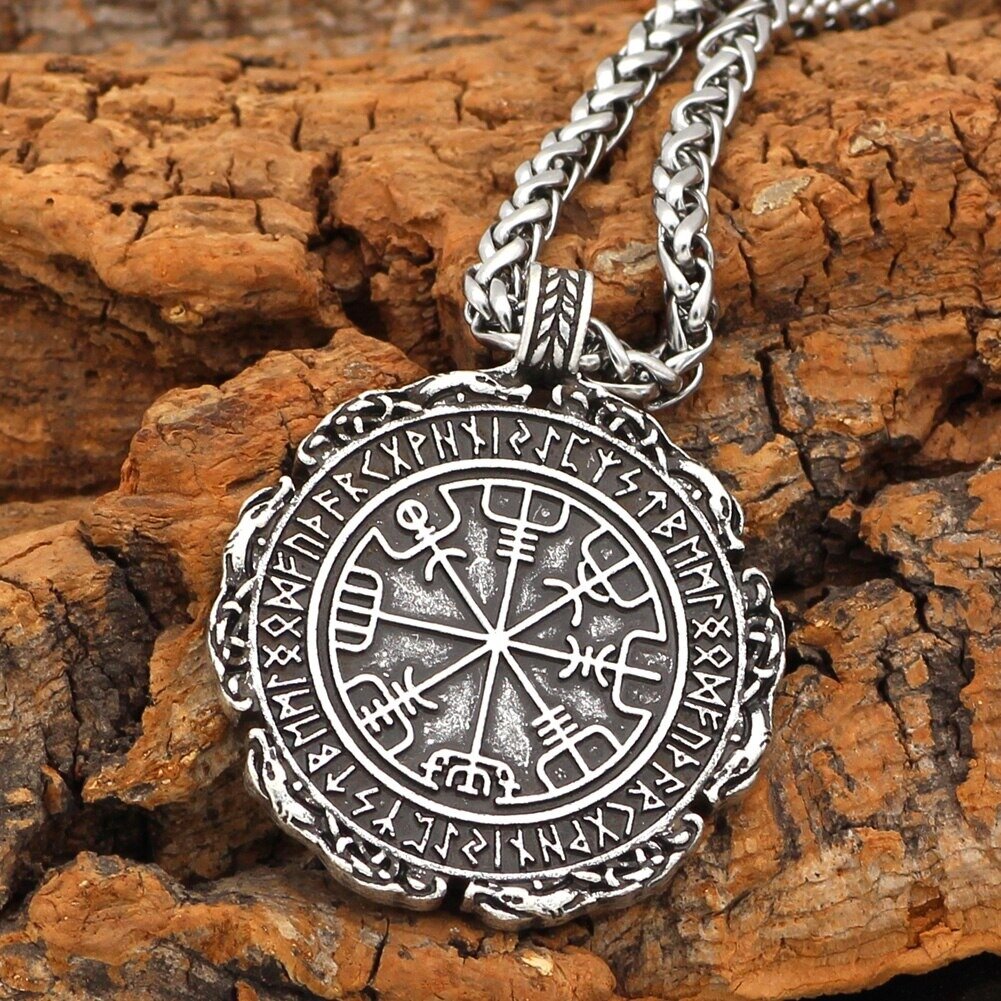 Viking Compass Necklace Compass Rune Necklace Nordic Rune Necklace Viking necklace pendant Viking Pendant Scandinavian Compass Necklace