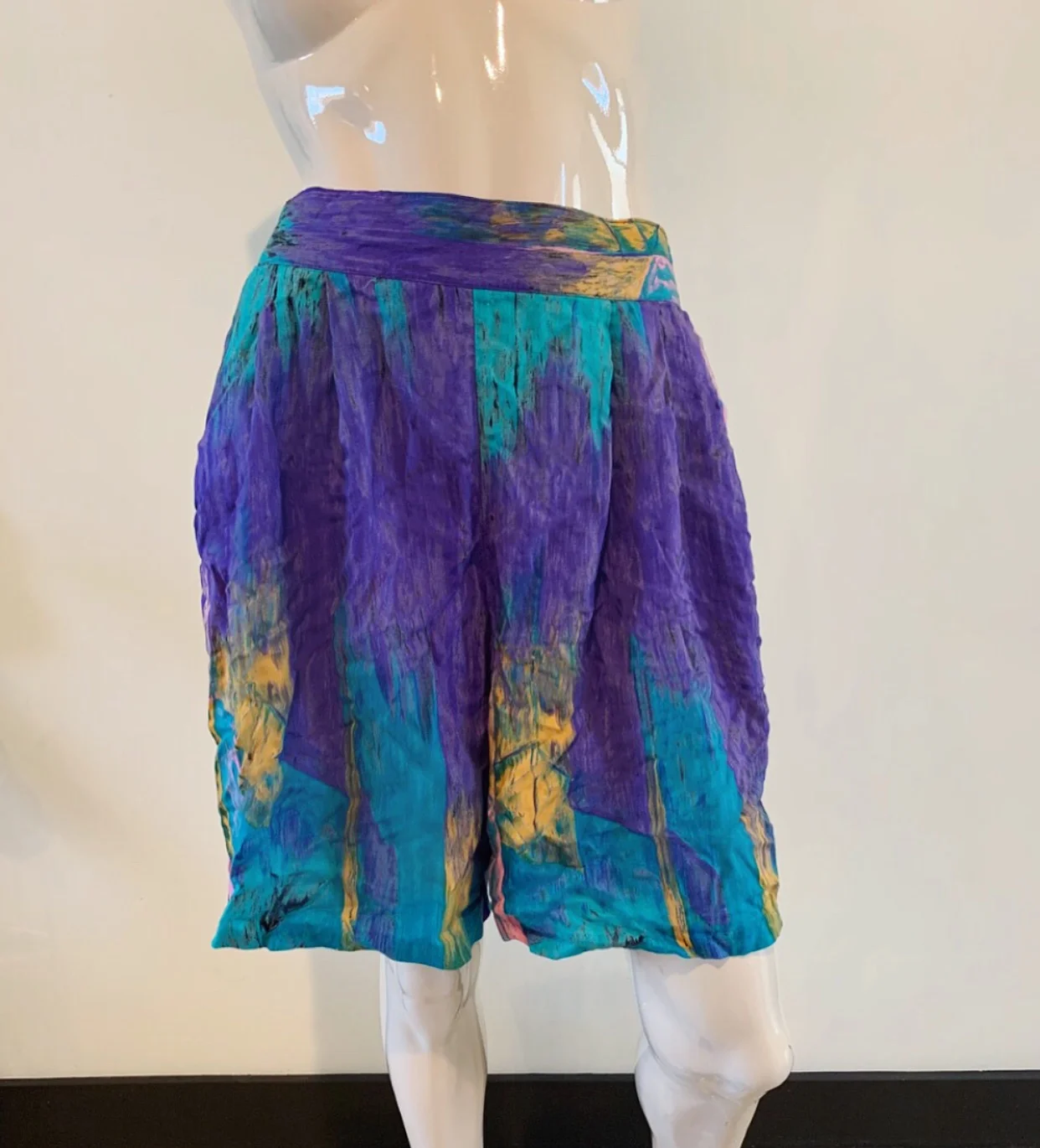color block shorts 90s