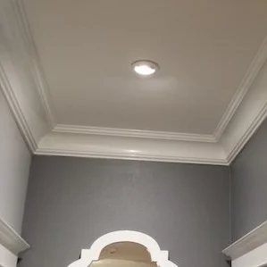 Soft color with great light and a light gloss trim. This room will be perfect for dramatic furniture!