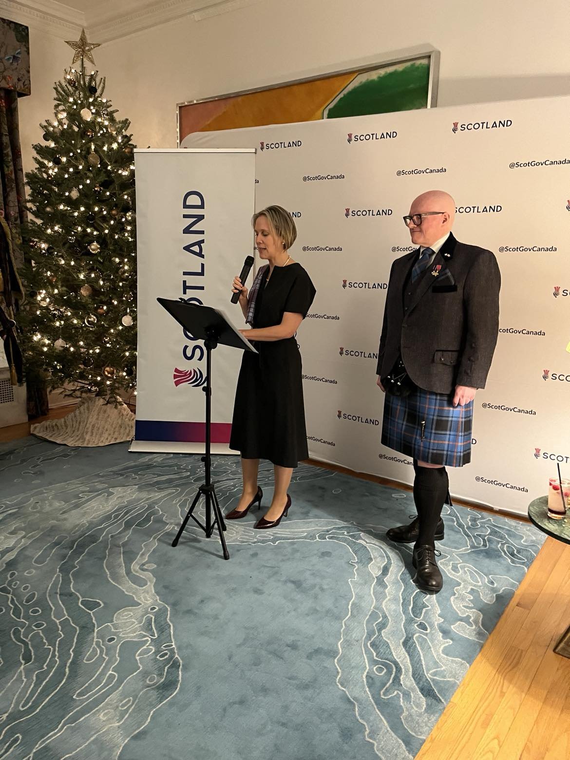 British High Commissioner Susannah Goshko and Head of the Scottish Government in Canada John Devine