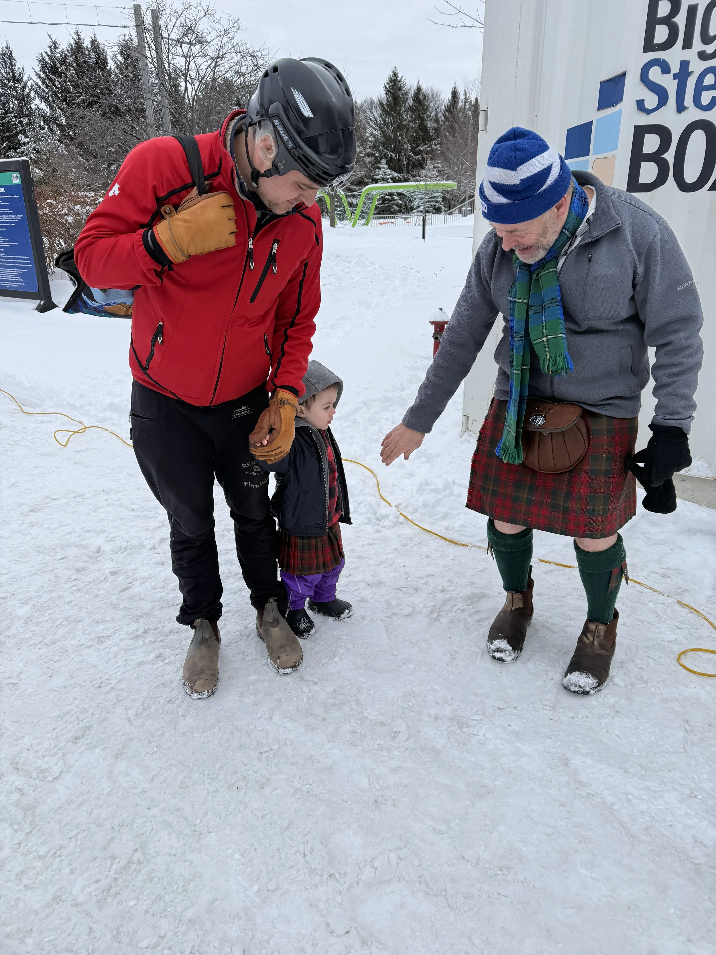 Hey we have the same tartan