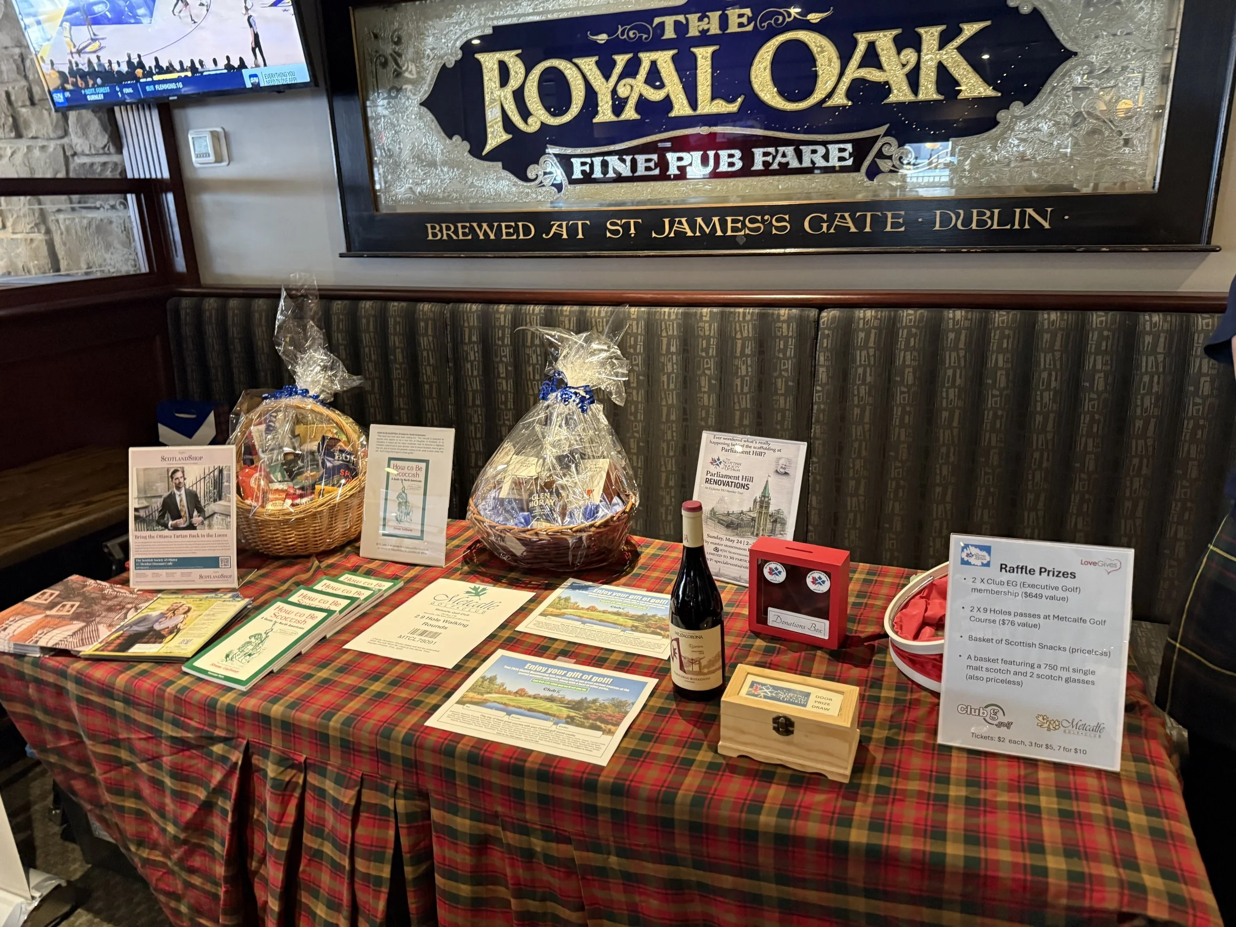 Euchre Tournament raffle prizes