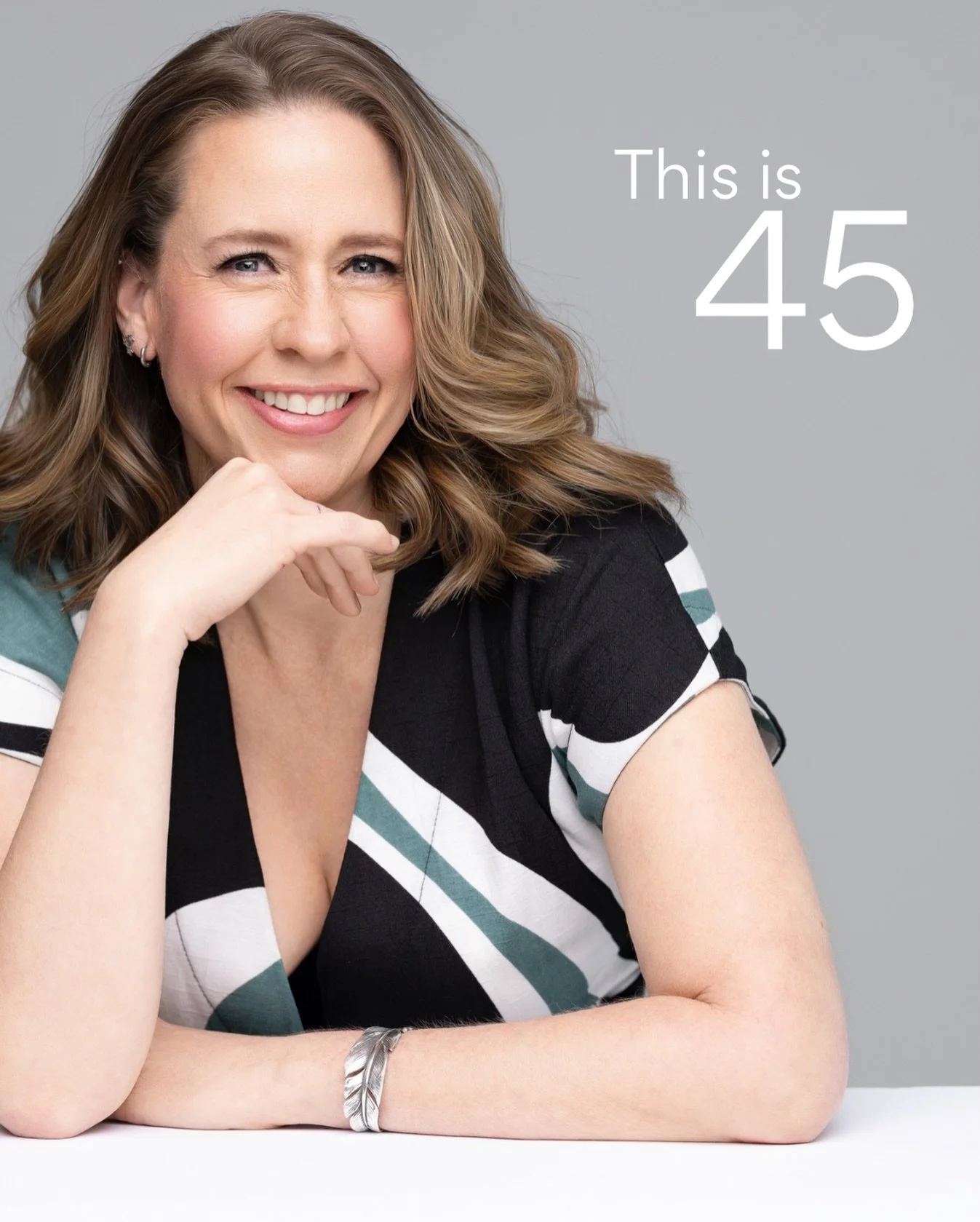 This is 45&hellip;.

There&rsquo;s something about your mid 40s that feels like finally exhaling. You&rsquo;ve lived enough life to know what actually matters and you&rsquo;ve stopped apologizing for the rest. This is the season where a woman steps i