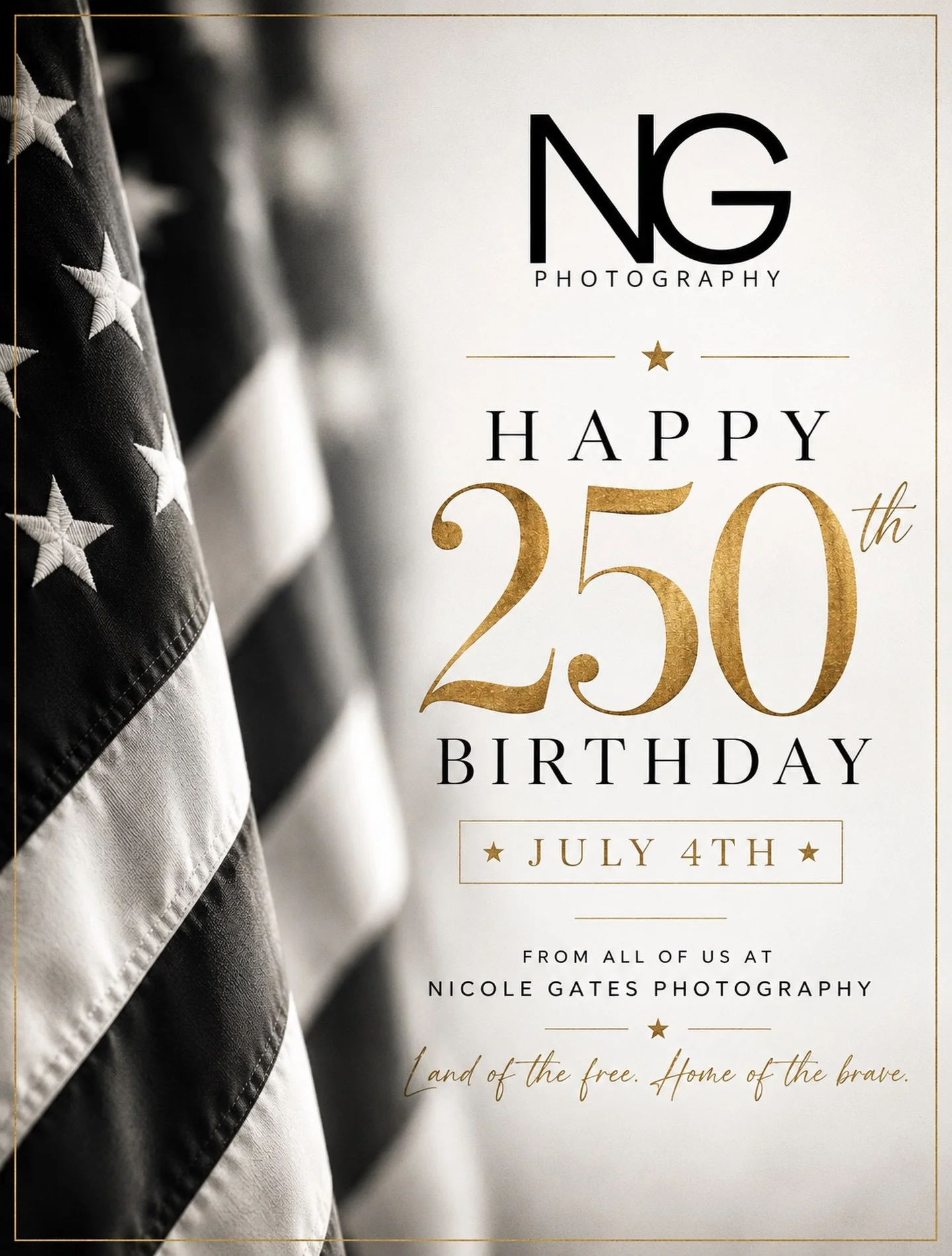 Today we celebrate 250 years of freedom, courage, and the stories that connect us across generations. Here&rsquo;s to honoring the past, celebrating the present, and preserving the moments that matter for those who come after us.

Happy Independence 