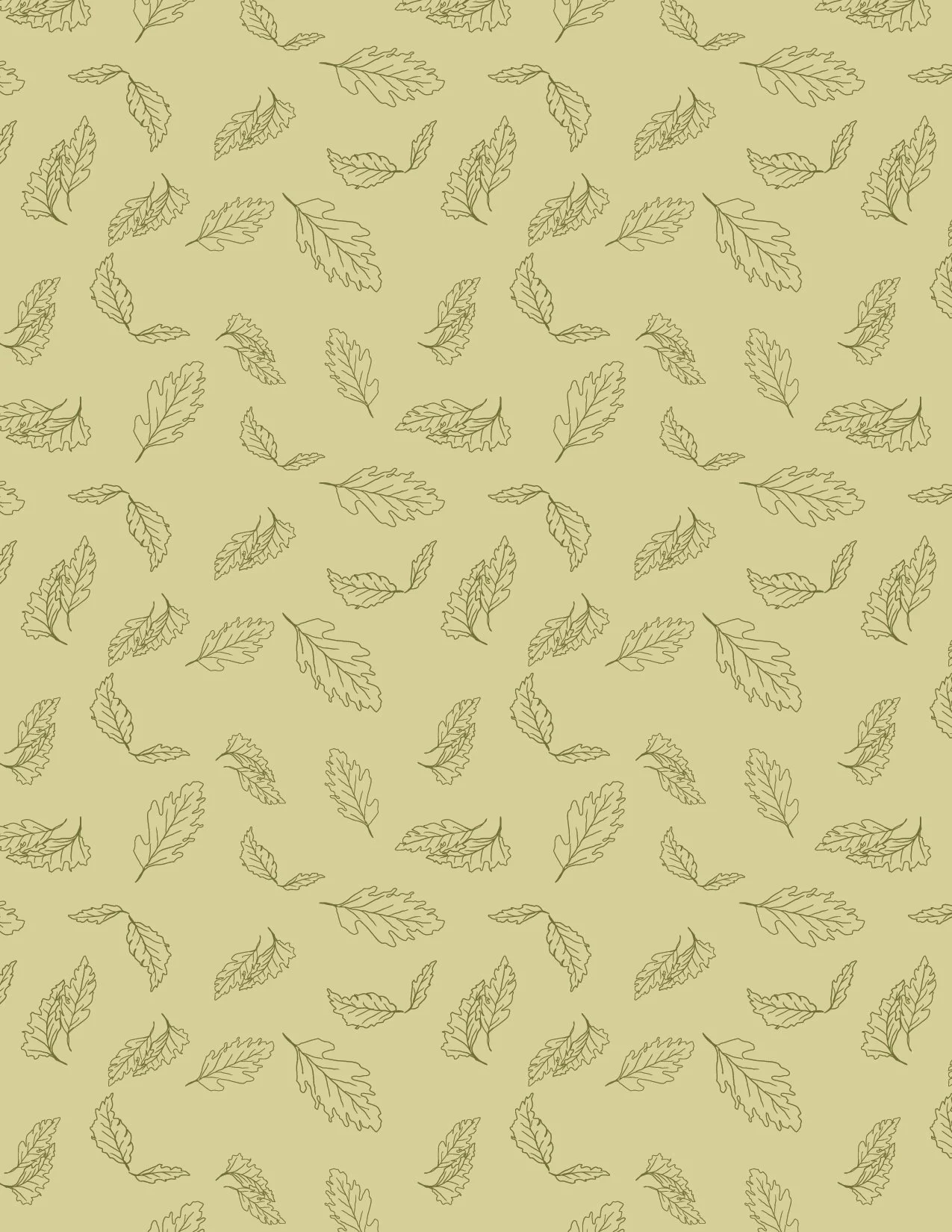 JS26-A41 Peaceful Leaves Green