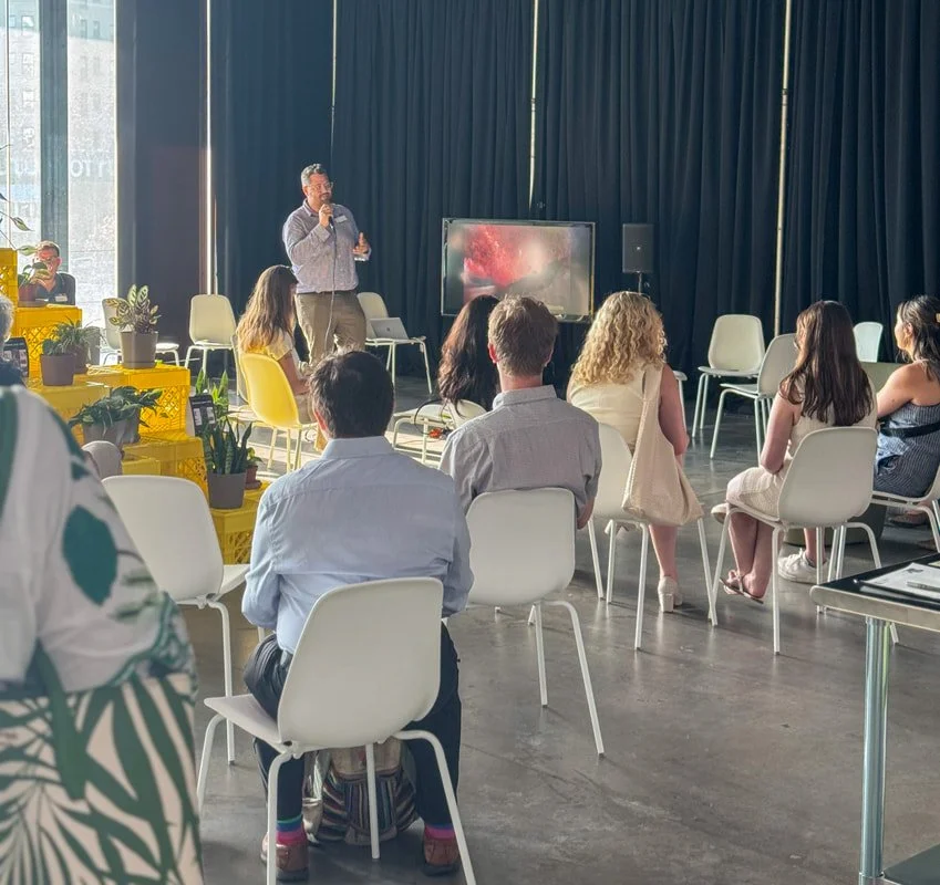 Networking event at the Boston Public Art Triennial