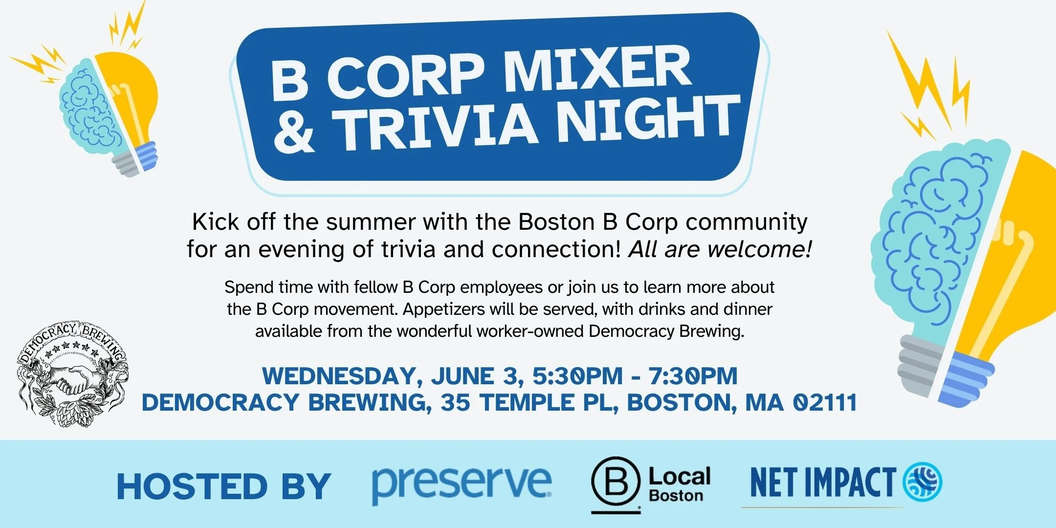 Boston B Corps Trivia and Mixer