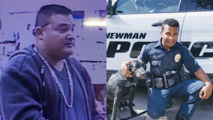 Suspected illegal alien cop killer (L) – Police Cpl. Ronil “Ron” Singh (R)
