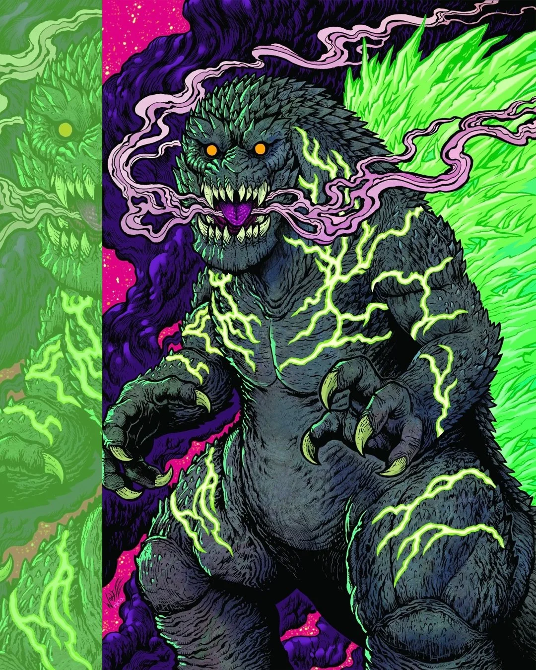 SKREEEEEONNNNNNK!
Seems like a colored a bunch of SDCC exclusive items this year!
Godzilla #1 variant by the MIGHTY @thewolfmaria 
This one is from @highhorsecomicsla & @idwpublishing