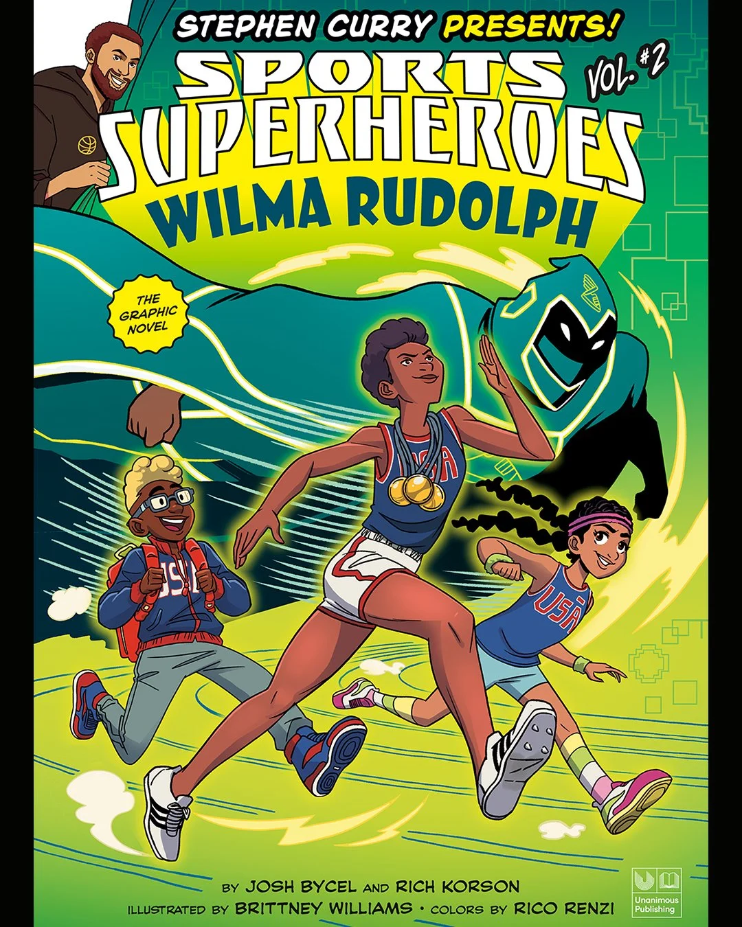 NEW COLOR WORK
Stephen Curry Sports Superheroes 
Wilma Rudolph: The Graphic Novel
Fun working with @brittwilldraw on this 🏅🏅🏅🏅🏅
Hardcover is out October 21, 2025 from @penguinworkshop
Tell your librarians and teachers!
112 Pages 
Dimensions