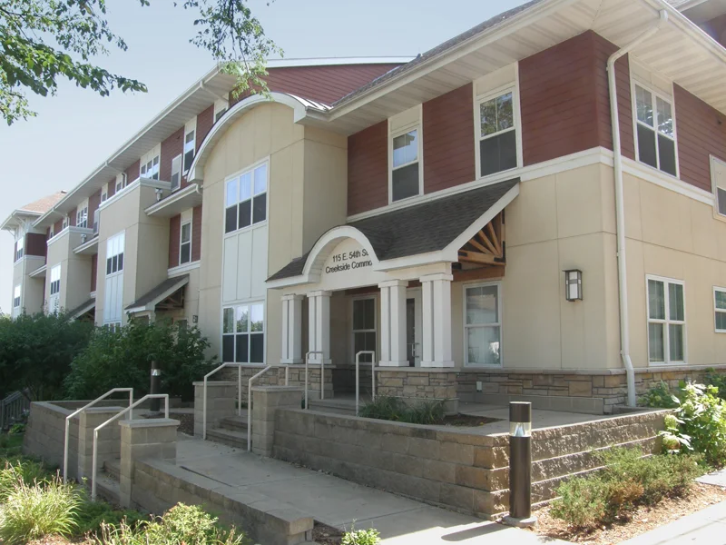 Frontage view of Creekside Commons