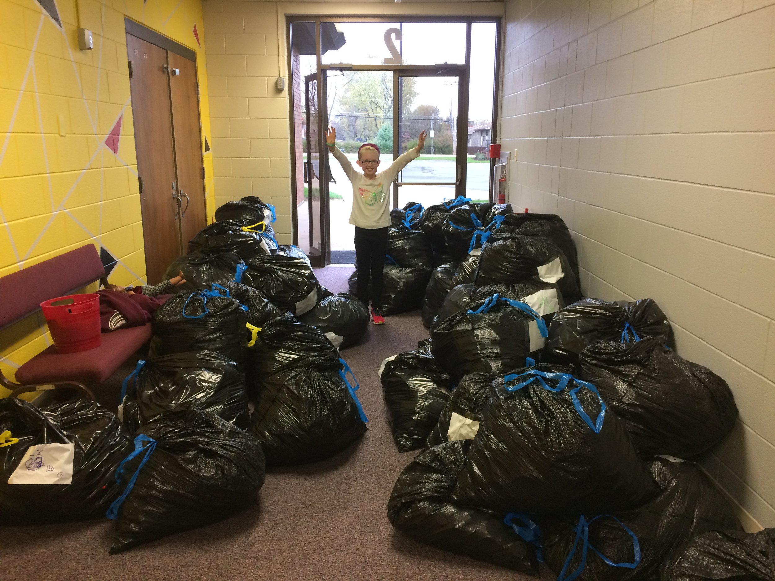 63 bags of caps 1300 lbs ready to go.JPG