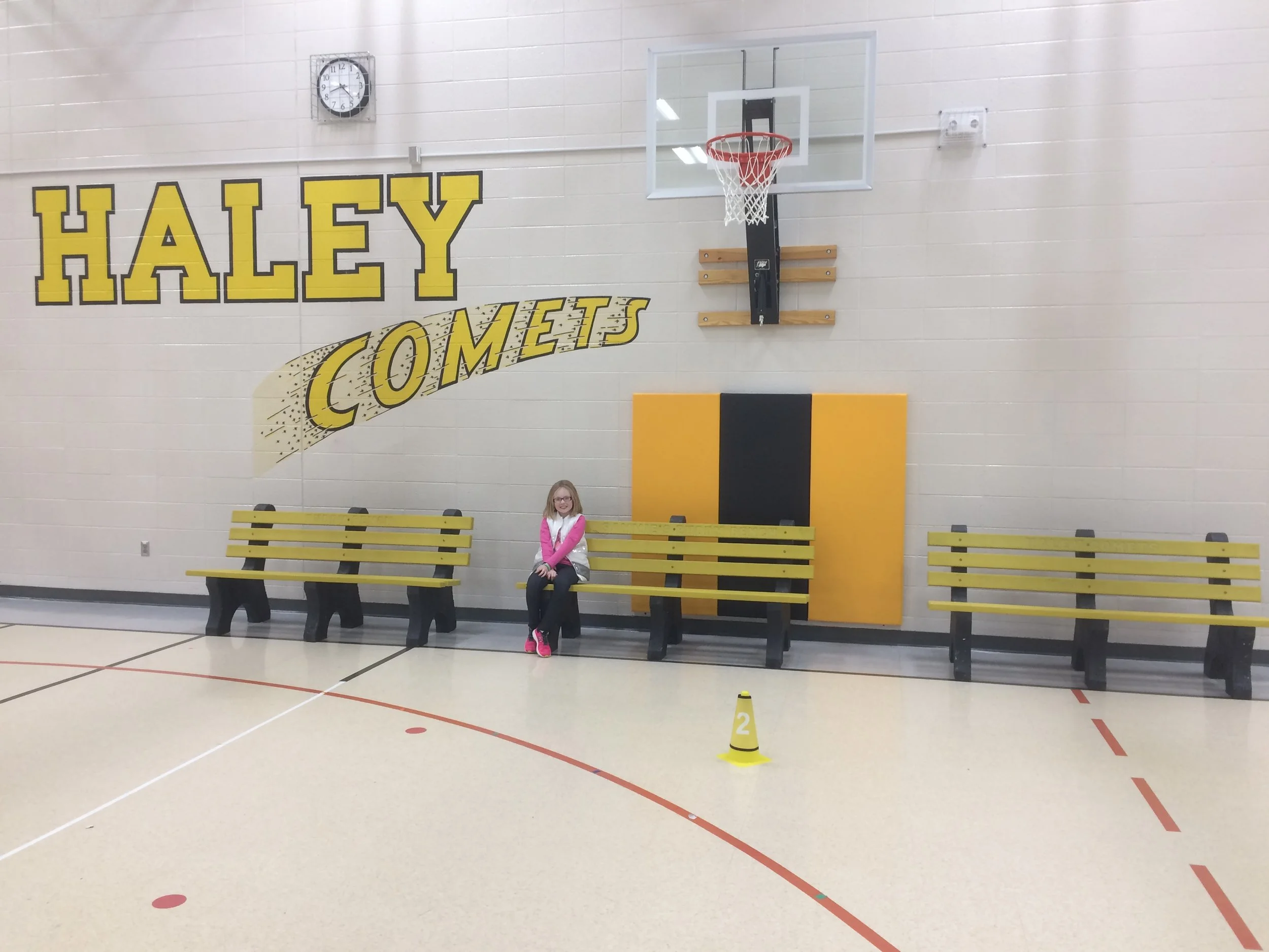 Sammie w 3 Benches.JPG