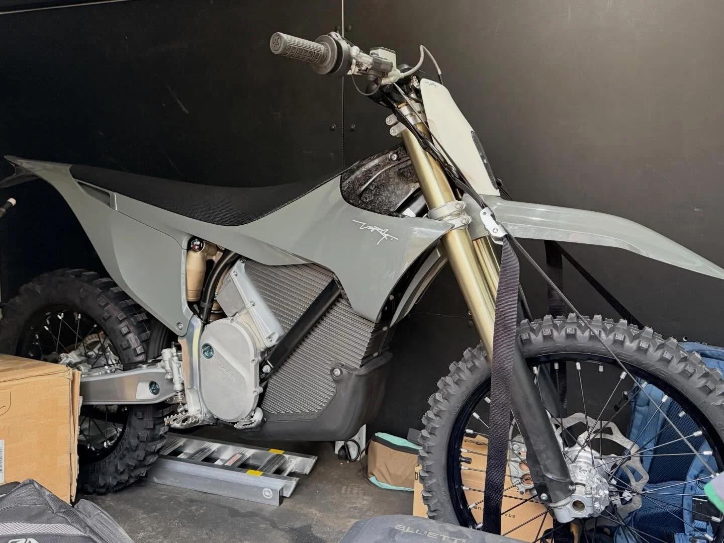 I never thought I would ever be able to get a Stark Varg. Especially given the last five months of financially running in the red. But things got suddenly and incredibly better. 
 
I got used to riding out my door when I had my own tracks. My first r