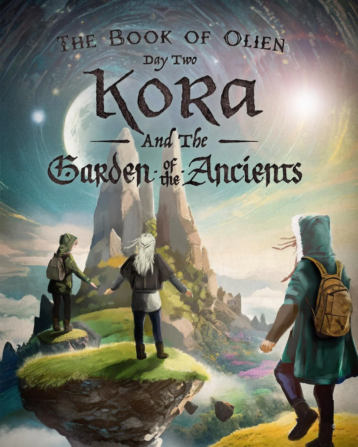 My newest book is out! Day 2 in the series “The Book of Olien” can be found at my shop or on Amazon. The book chronicles the second day where Kora must complete her quest by finding the place where her gold egg must be planted within one