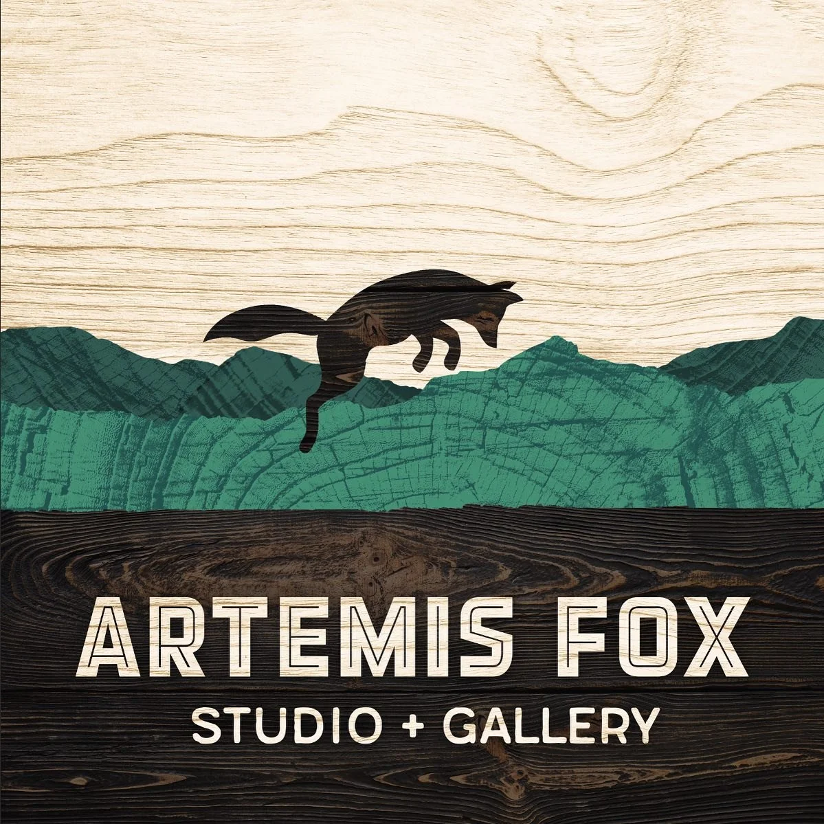 We’re rebranding our art shop and gift gallery “Land & Sea” in McMinnville to “Artemis Fox!” This is a new sign I’m working on that will be at the bottom of the stairs. So exciting!