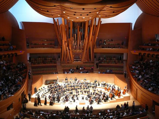 Walt disney concert hall in los angeles, california, home of the la philharmonic