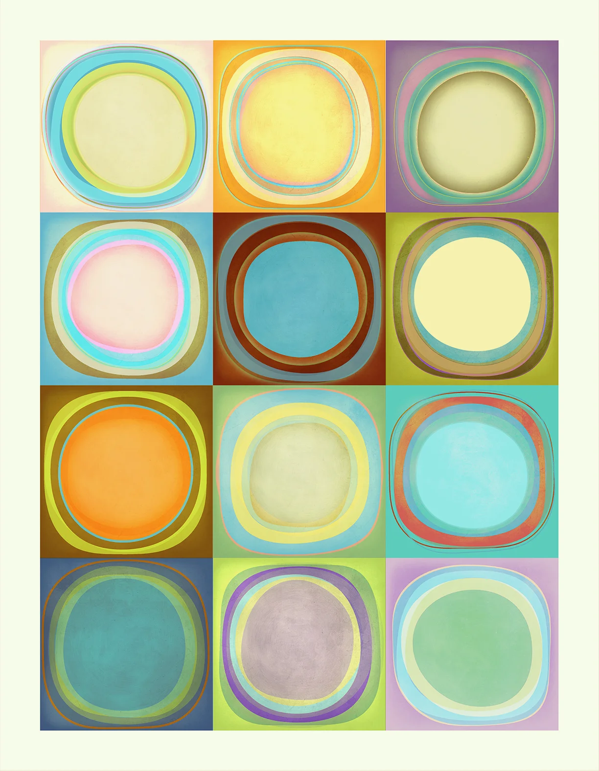 Circles and Colour Fields Study