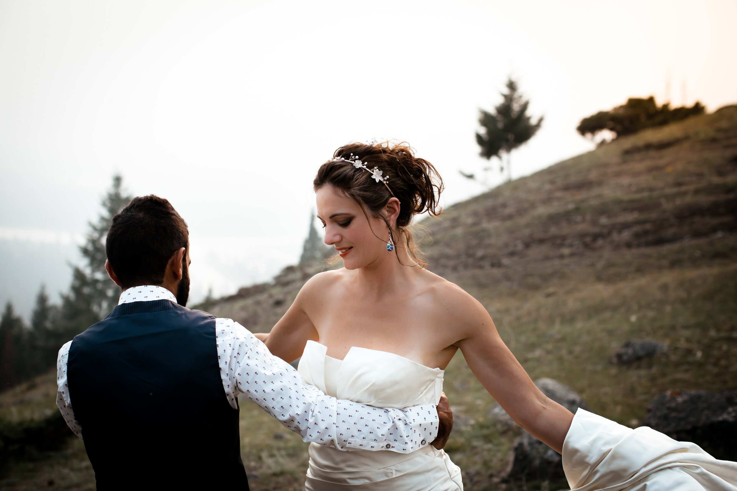 Bride & Groom Dancing  | Jamie Robson Photography | Elopement & Wedding Photographer in Jasper (Copy)