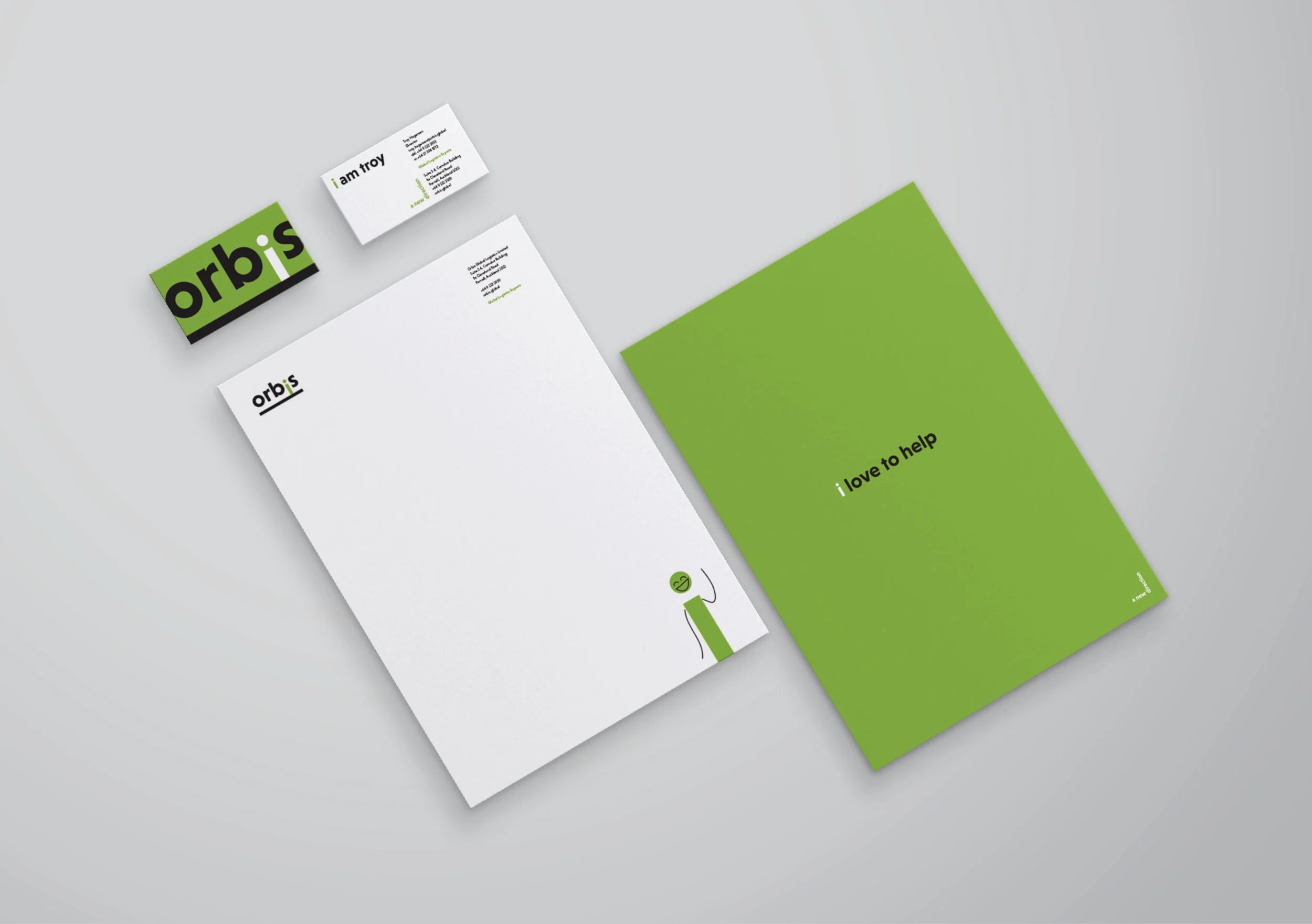 Orbis business stationery
