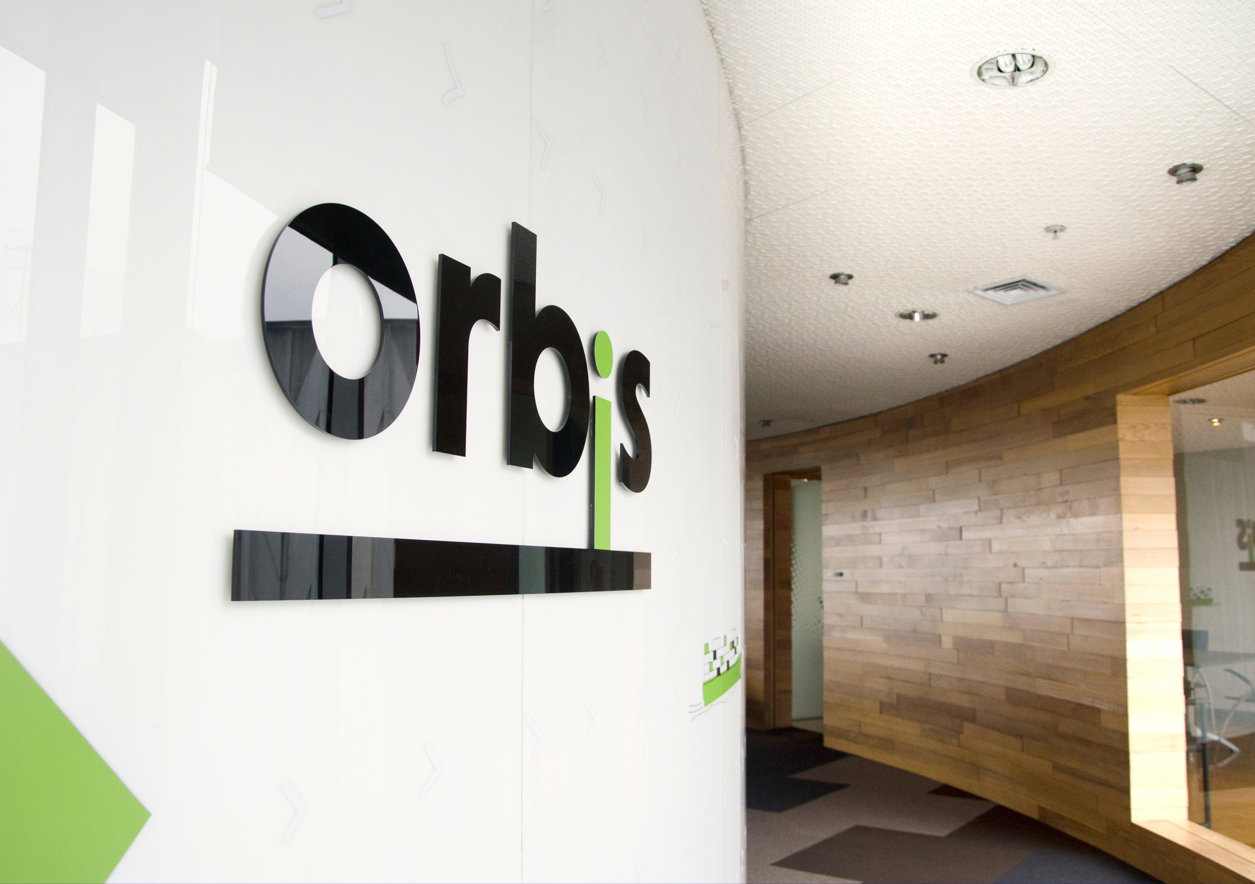 Orbis office signage