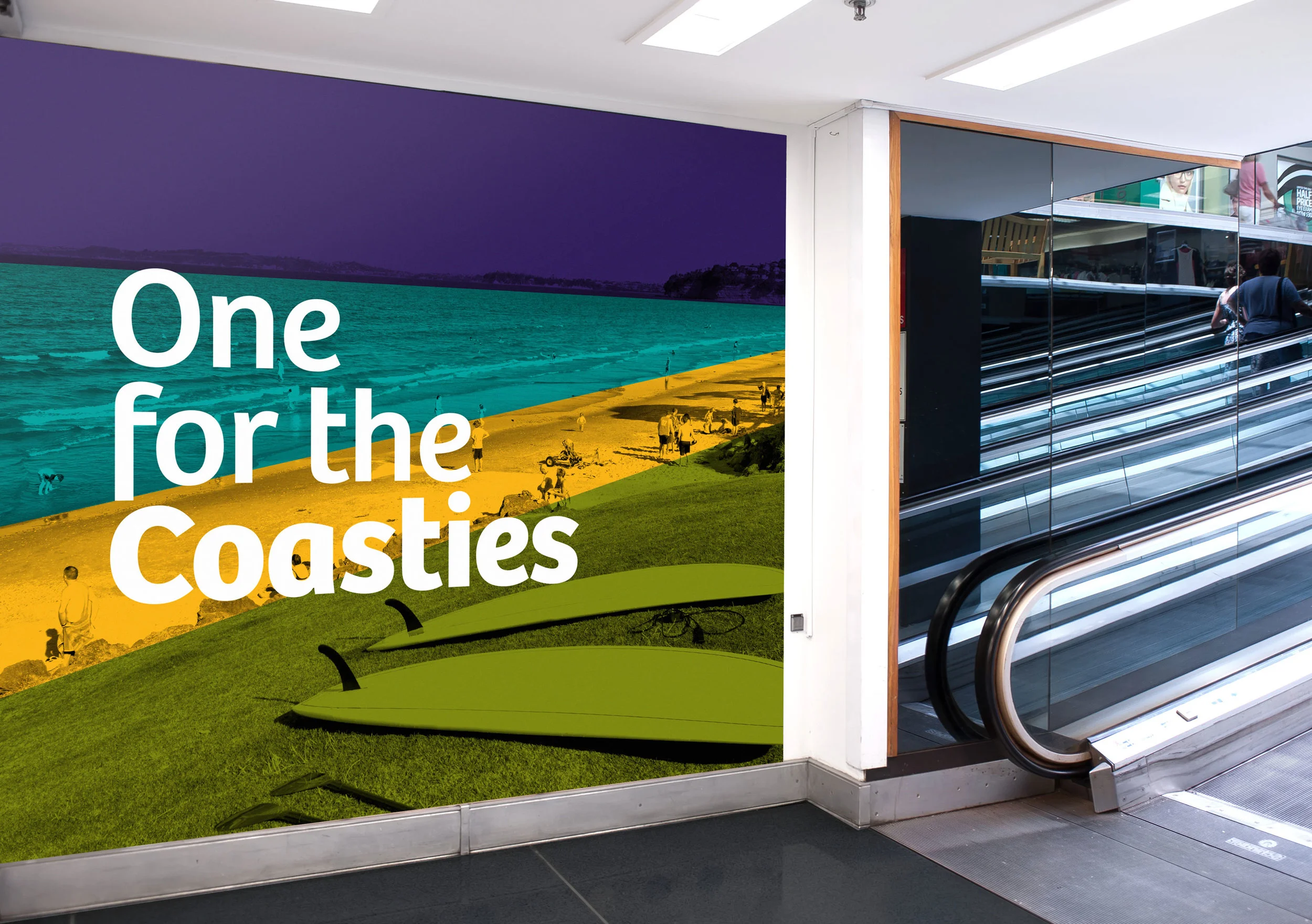 Coast Plaza wall decal