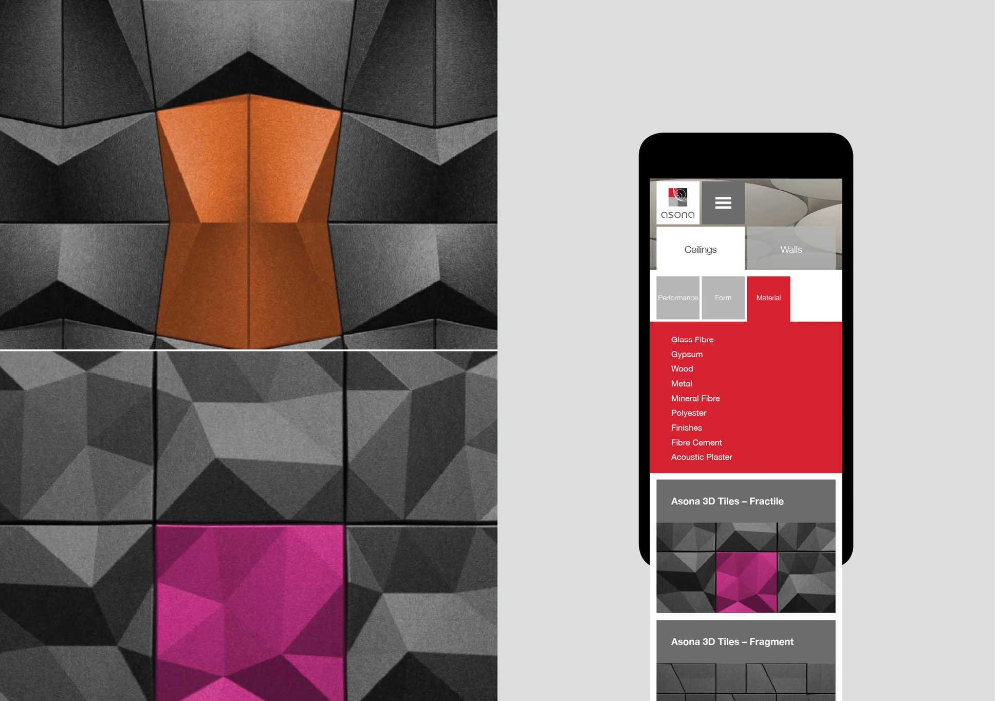 Asona mobile website