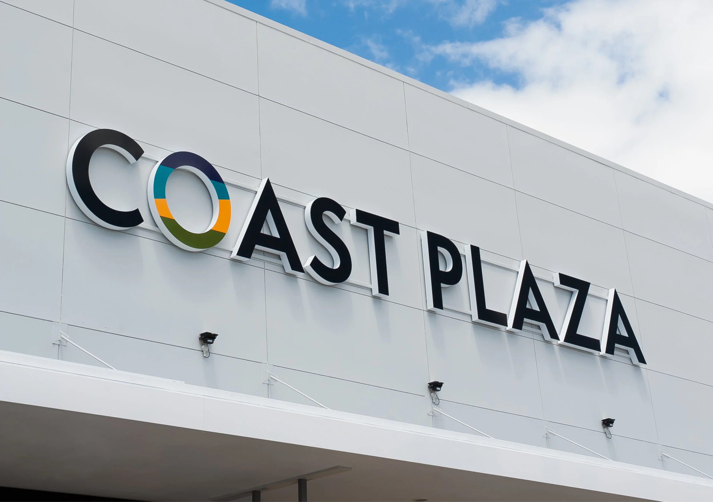 Coast Plaza exterior signage