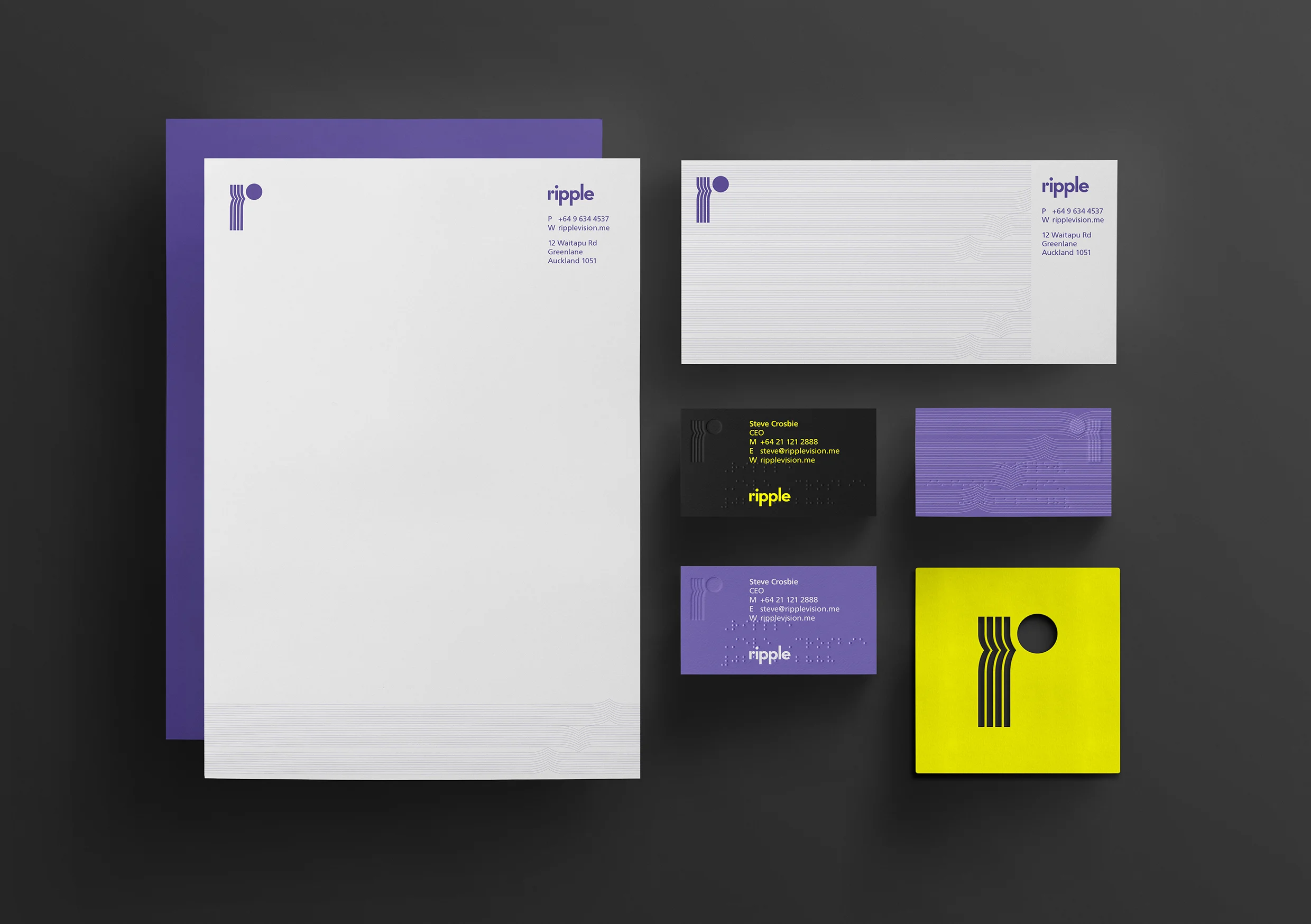 Ripple business stationery