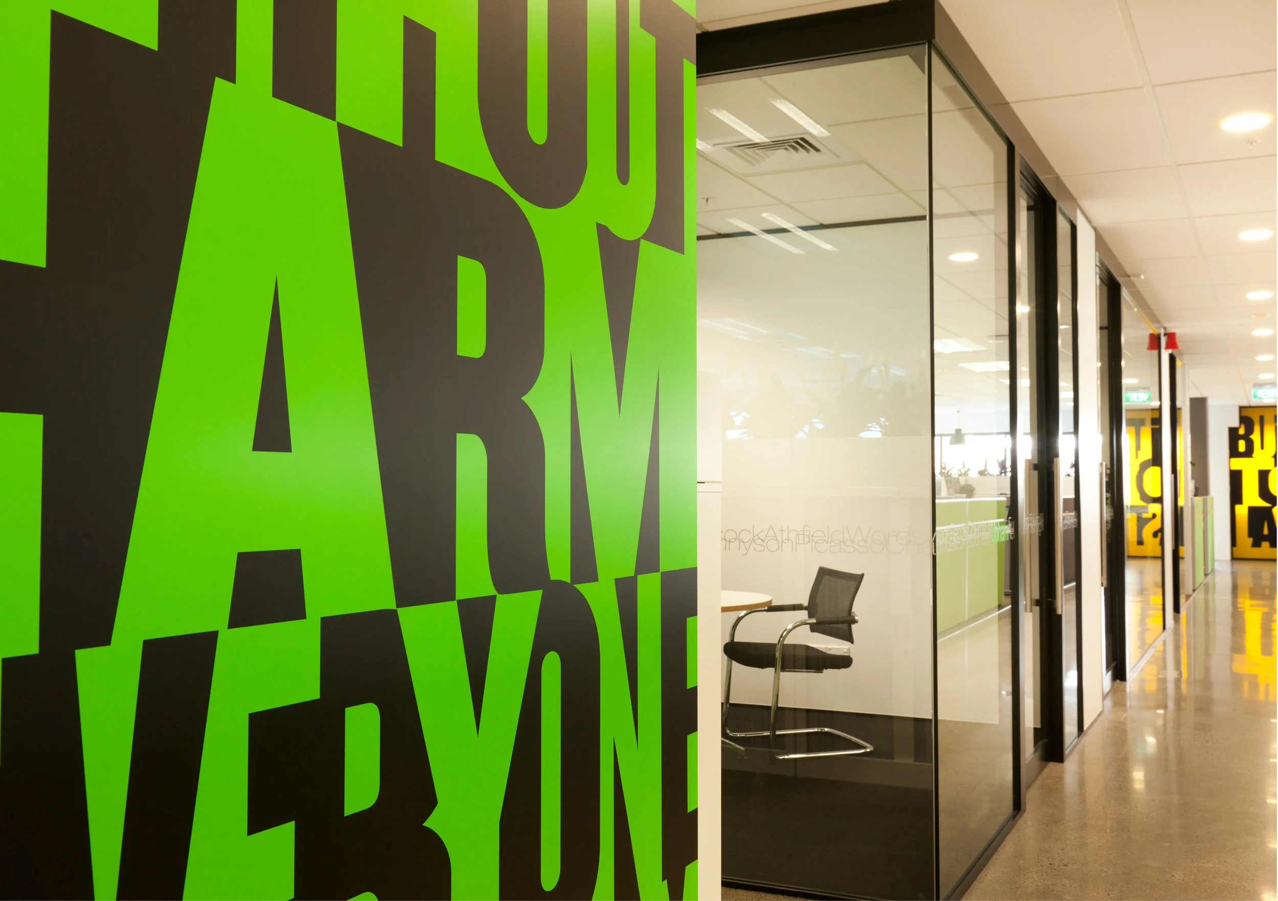 McConnell Dowell office wall decal