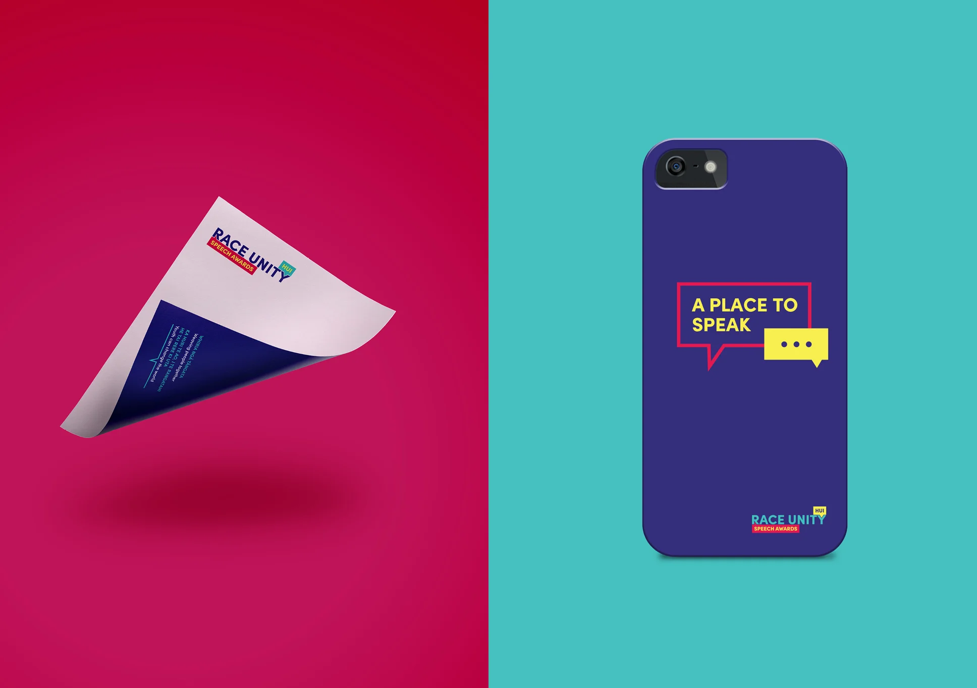 Race Unity letterhead and phone cover