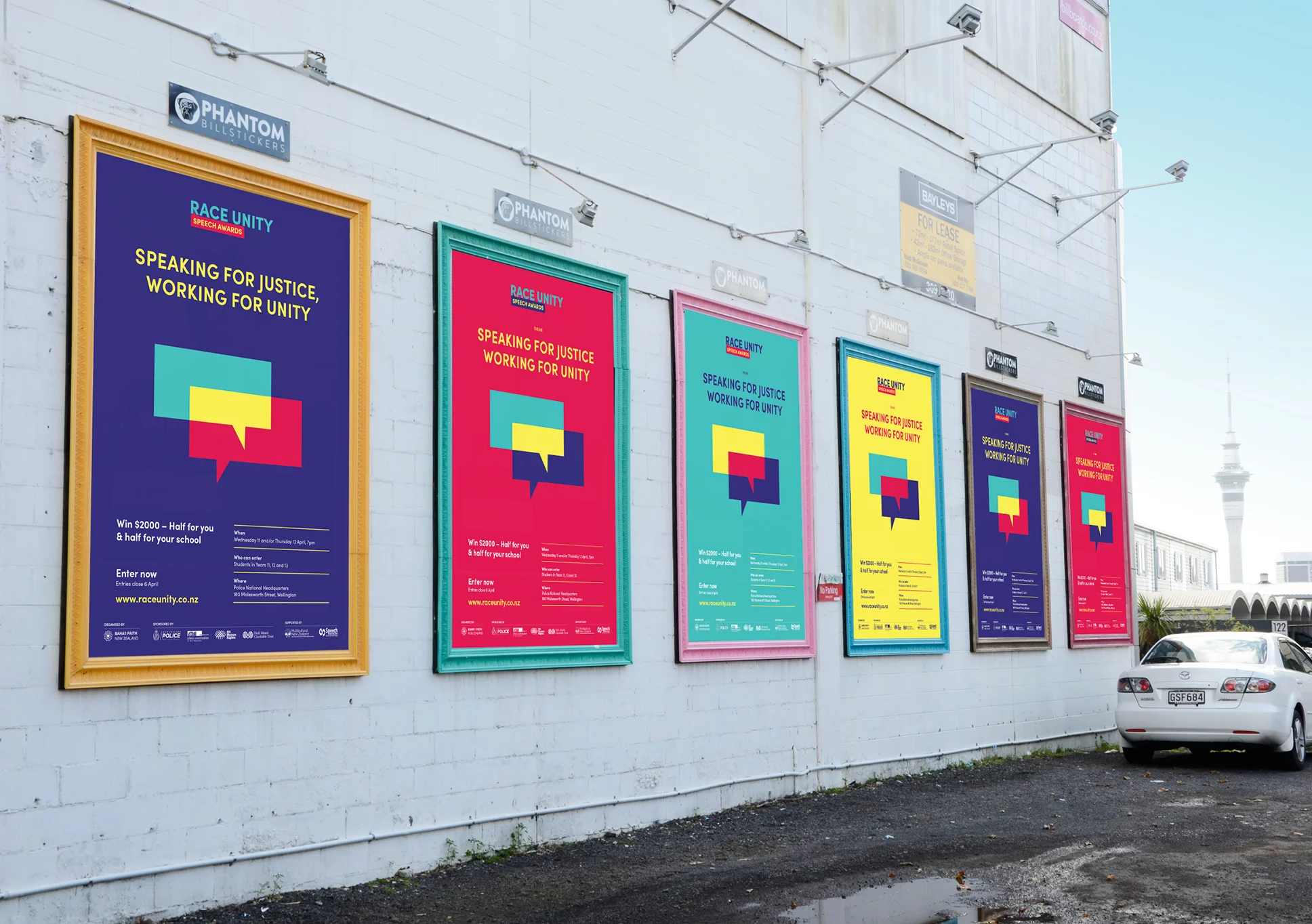 Race Unity street posters
