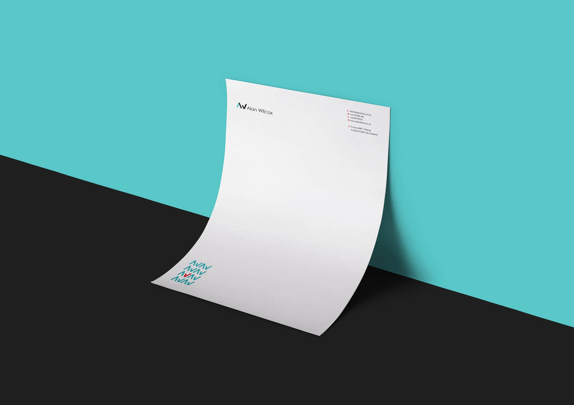 Alan Wilcox letterhead