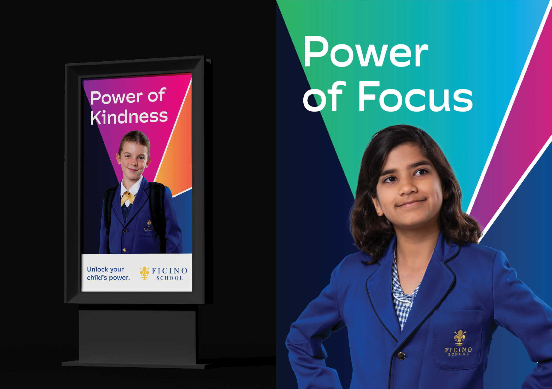 Ficino School adshel