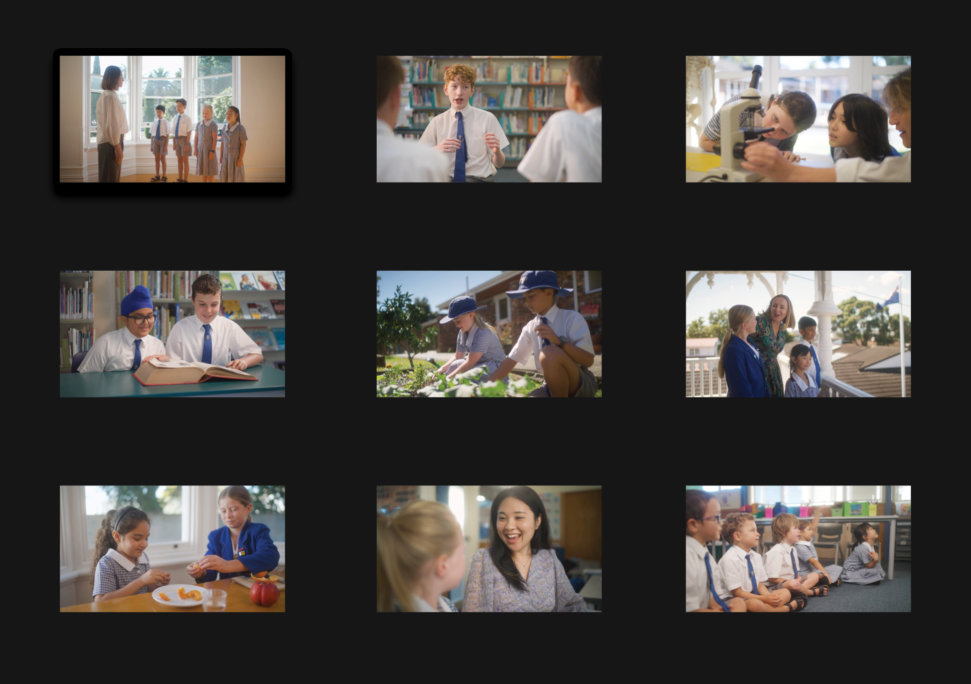 Ficino School brand video stills