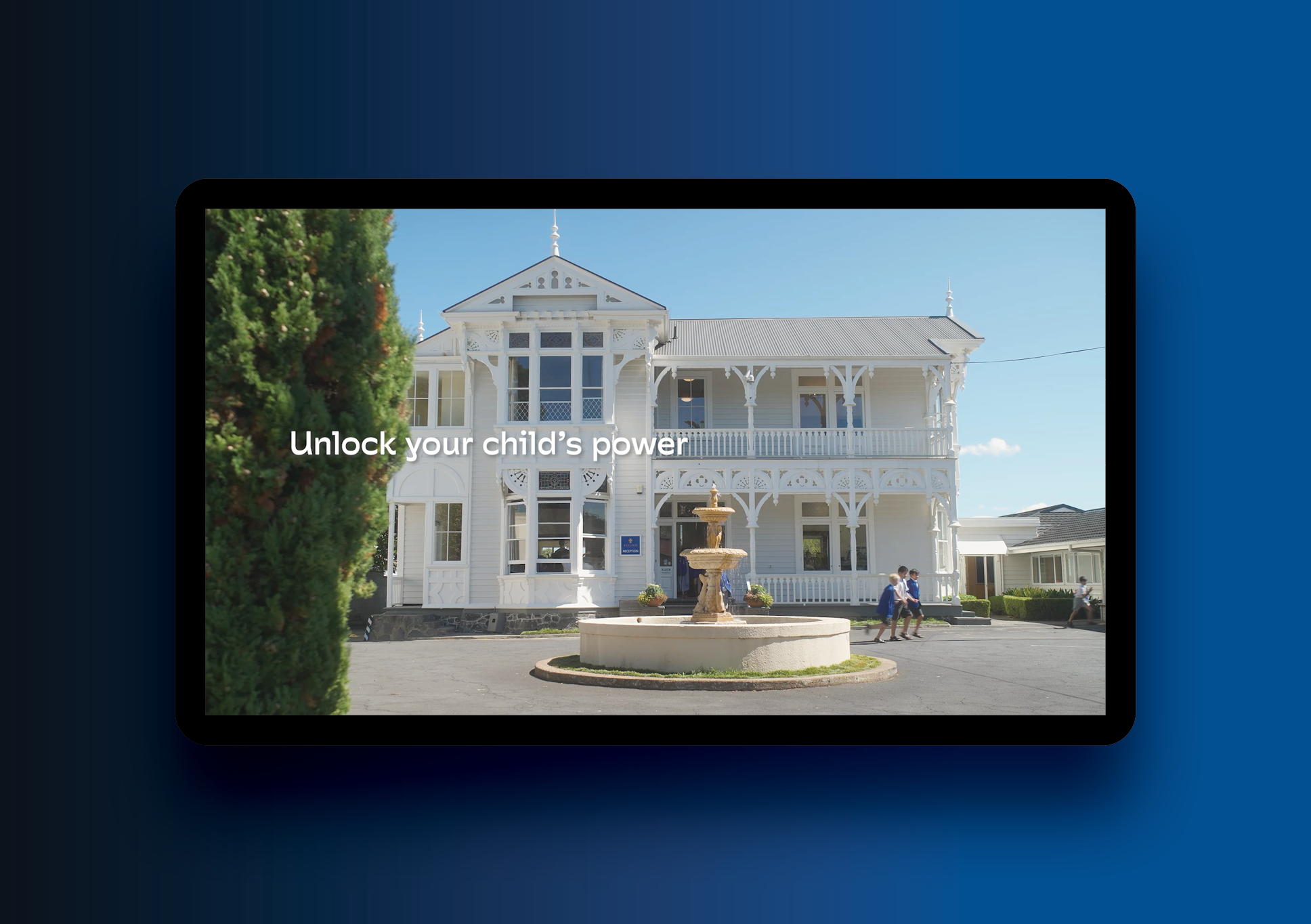 Ficino School brand video on ipad - unlock your child's power