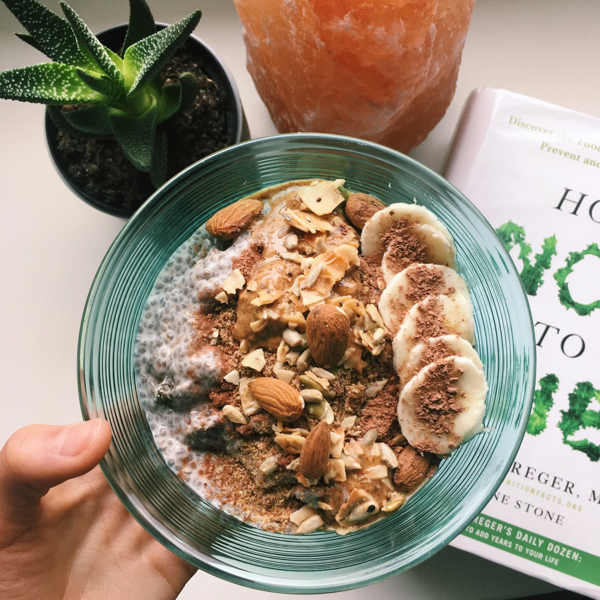 Chia pudding with Coconut Kefir + Cacao