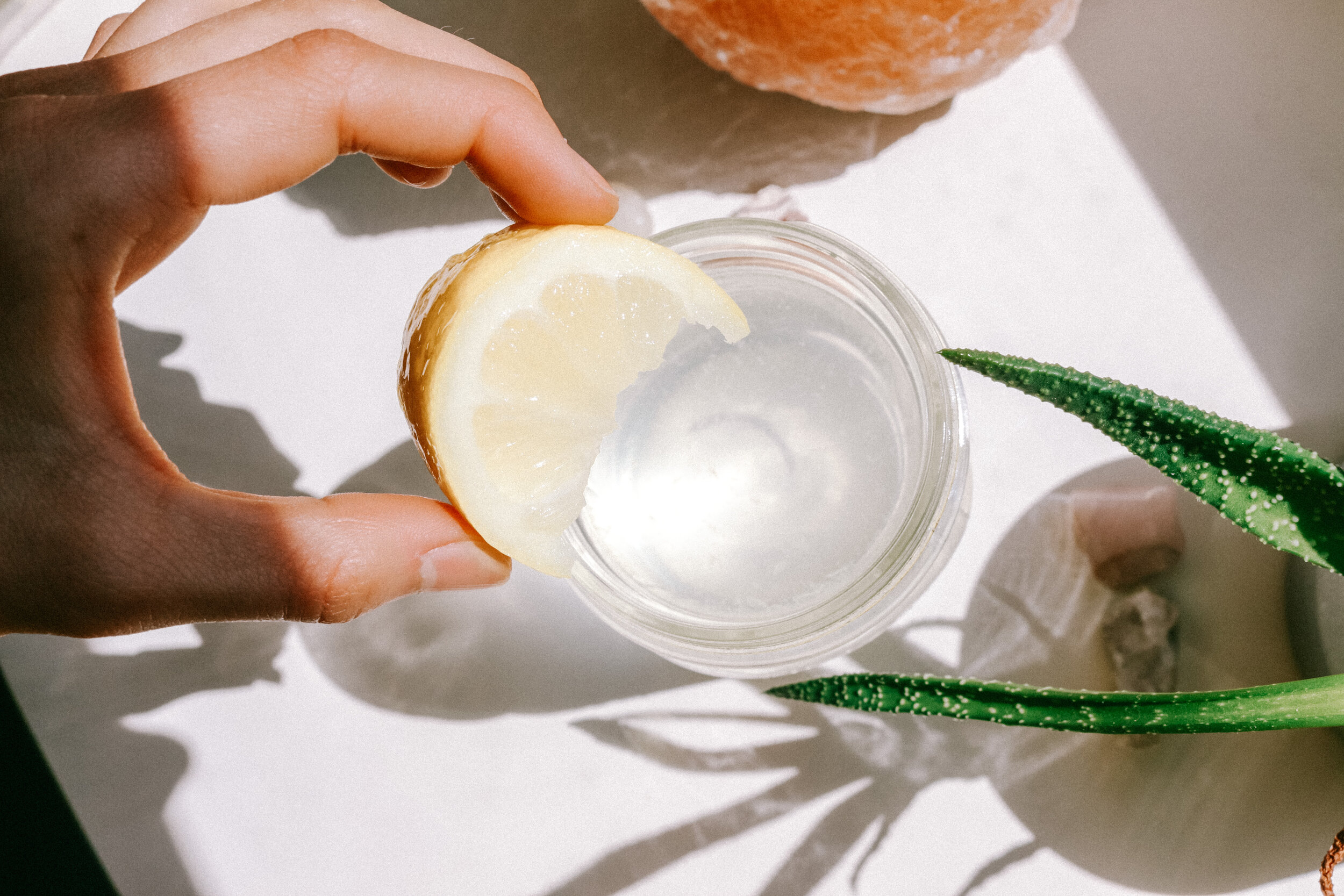 Most days I prefer hot lemon water, but other days I drink it cold