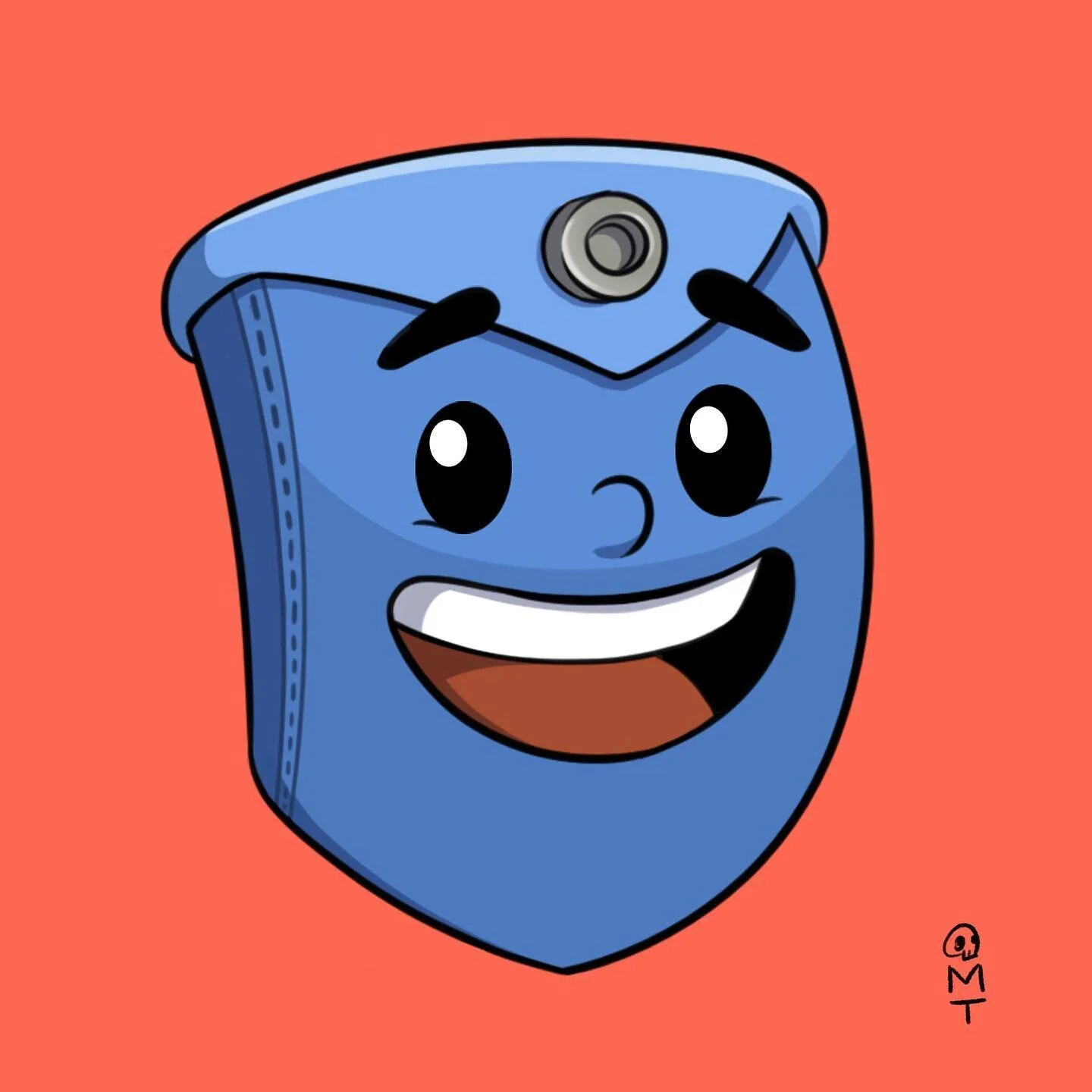 I did this little fanart of @backpocketvids mascot Pockety. I&rsquo;m a big fan of the show. If you were a fan of good game on ABC or you love talking/listening to people talk about video games you should defs check them out!  #notsponsored 
.
.
.
#b