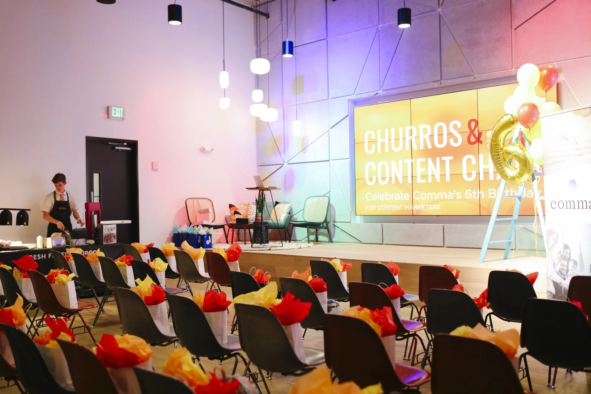 Six Years of Comma: Churros & Content Chats (VIDEO) — Comma Copywriters