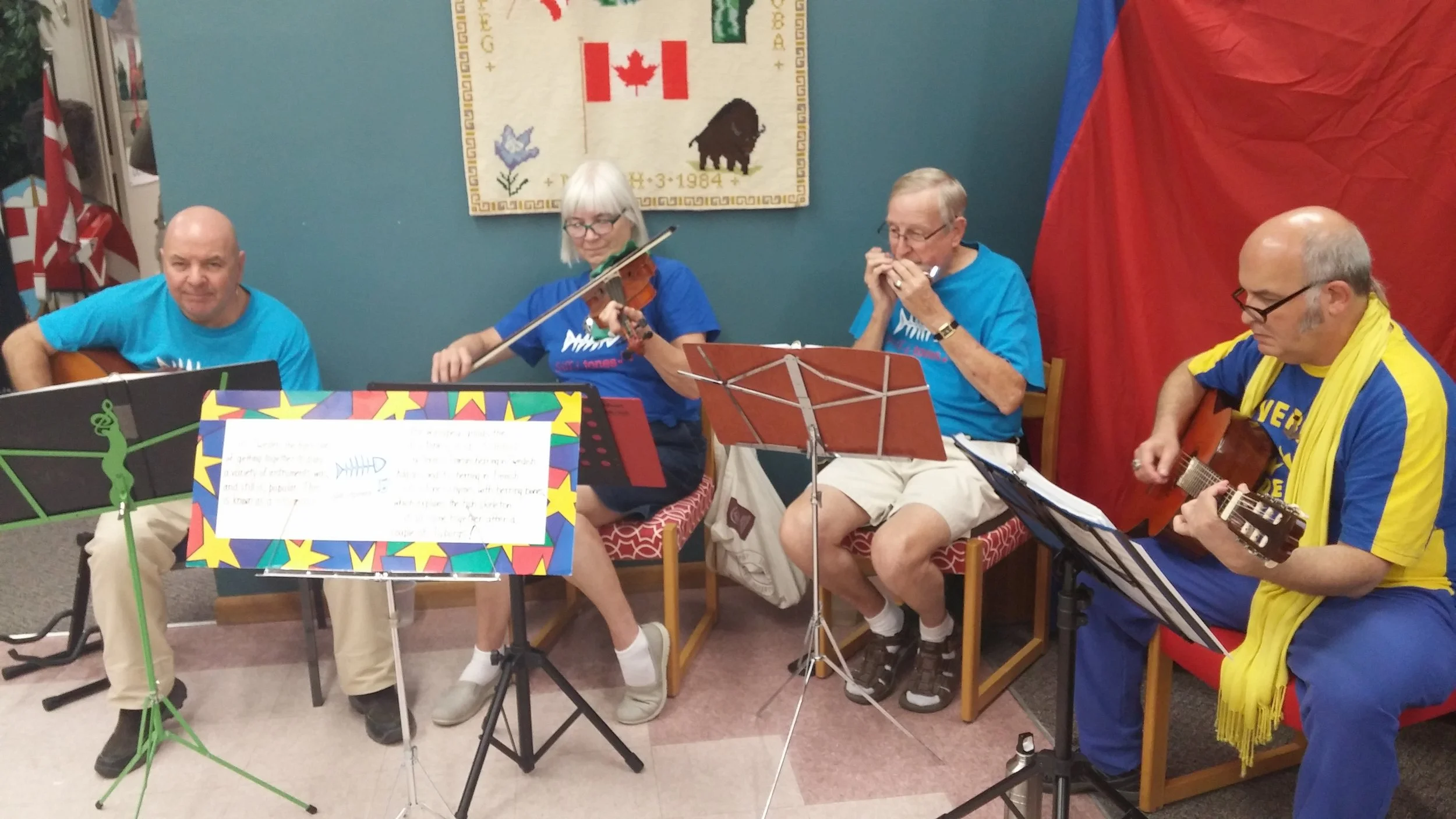 The Sill-I-Tones is a Nordic folk music group that specializes in traditional melodies from all the Nordic countries. Our ensemble is comprised of 12 amateur musicians who play for events at the Scandinavian Cultural Centre, Scandinavian Pavilion (Folklorama) and the greater Winnipeg community (upon request). Regular practice continues on Tuesday, January 8th, 2019 at 7:30pm. For more information please contact the Scandinavian Cultural Centre at scandinaviancc@shawcable.com