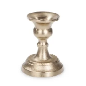 Gold metal candle holder - small Price: $4.00 Qty: 3
