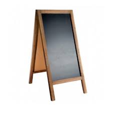 A frame Chalkboard (42.5 x 65cm) Price: $15.00 Qty: 1