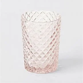 Pink glass tumbler - small Price: $3 Qty: 12