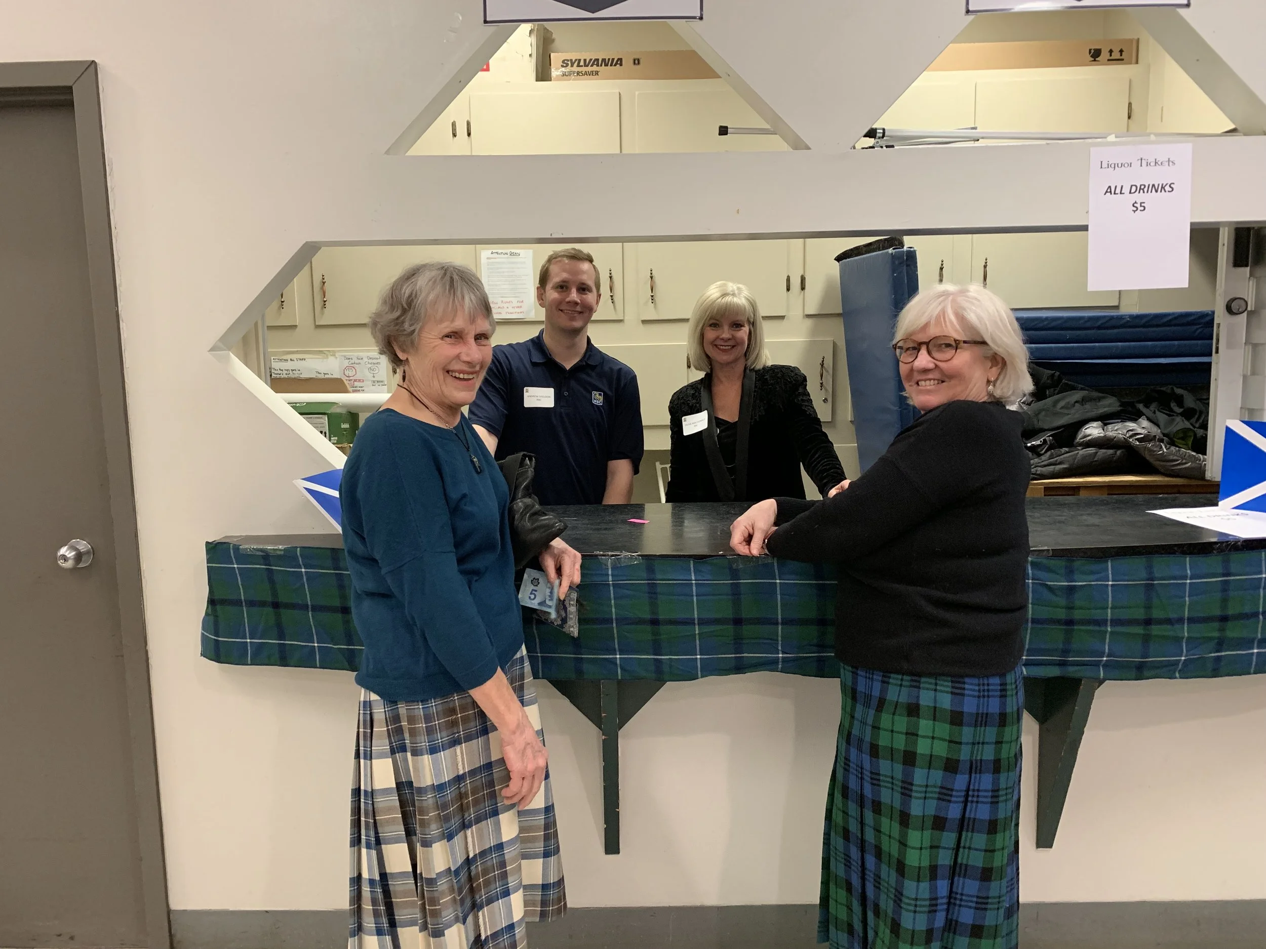RBC volunteers with some of the Royal Scottish Country dancers